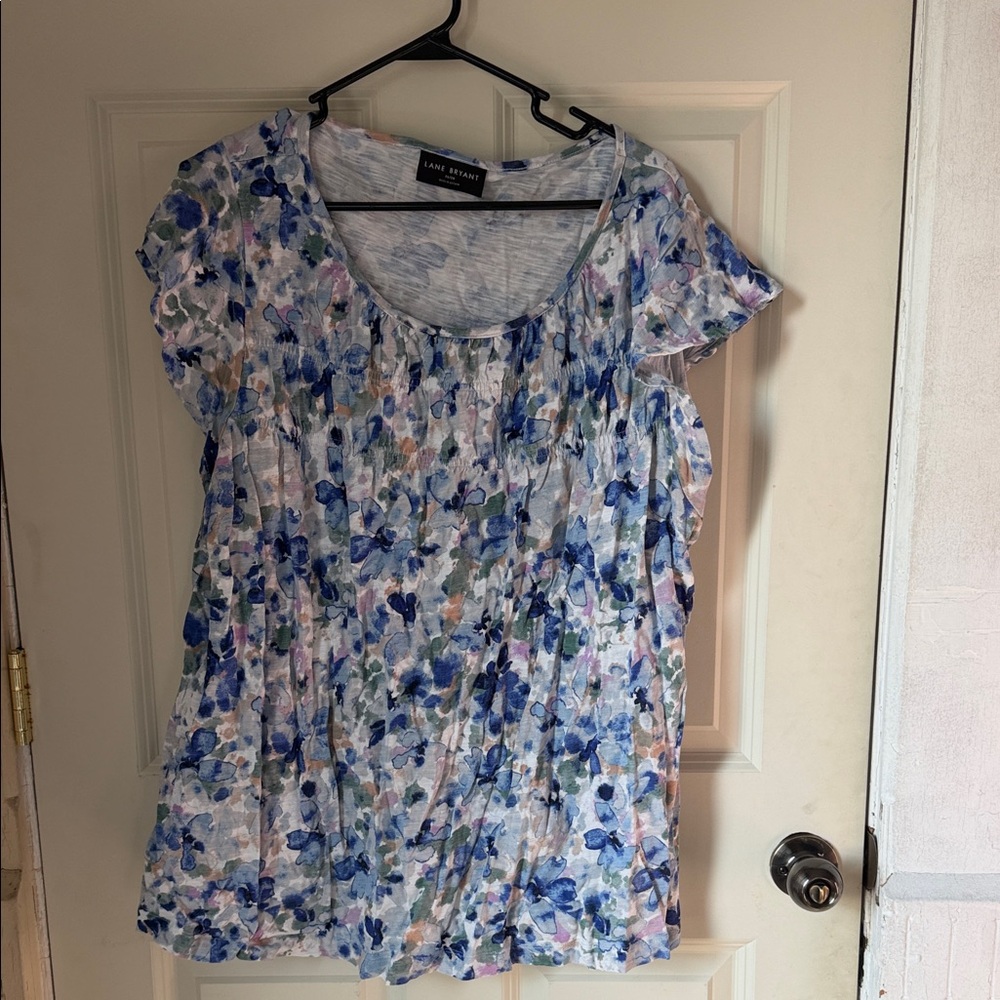 Lane Bryant Multicolor Floral Blouse